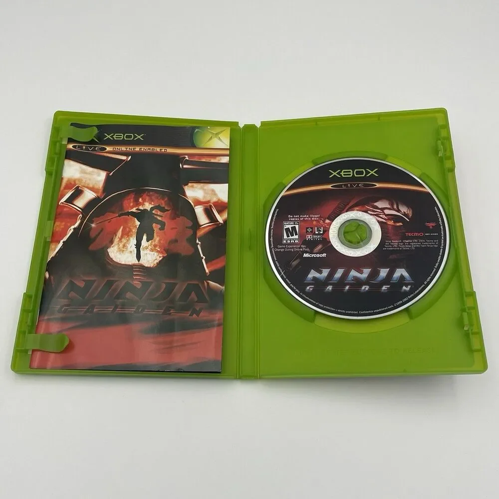 Ninja Gaiden (Microsoft Xbox, 2004) Complete W/ Manual + Reg Card CIB Tested